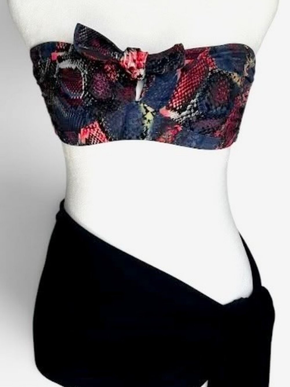 Pain de Sucre Cuba Python Bandeau Bikini Top | 32B | NWT